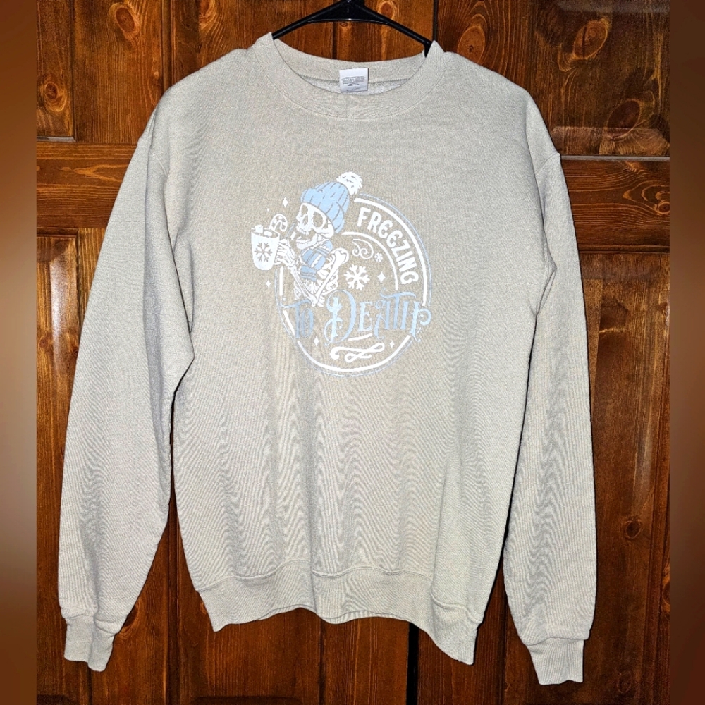 Tan "Freezing To Death" Sweatshirt